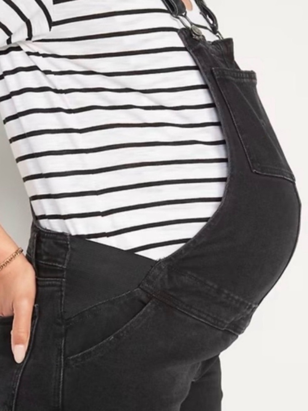 *LONG* Old Navy Maternity Side-Panel OG Straight Jean Overalls